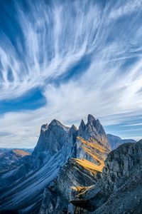 Preview wallpaper italy, mountains, cliffs, clouds, dolomites