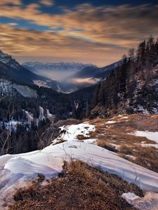 Preview wallpaper italy, mountains, snow, sky