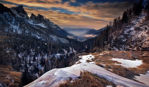 Preview wallpaper italy, mountains, snow, sky