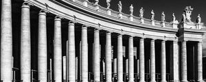 Preview wallpaper italy, rome, st peters square, bw