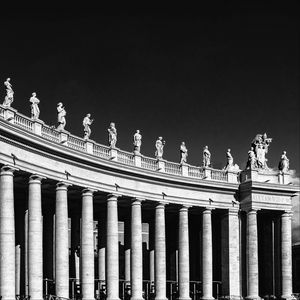 Preview wallpaper italy, rome, st peters square, bw