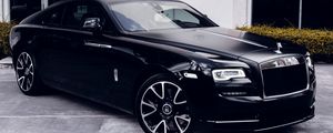 Preview wallpaper jaguar, car, black, bumper, headlights, alloy wheels, side view