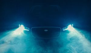 Preview wallpaper jaguar f-pace, jaguar, car, headlights, fog