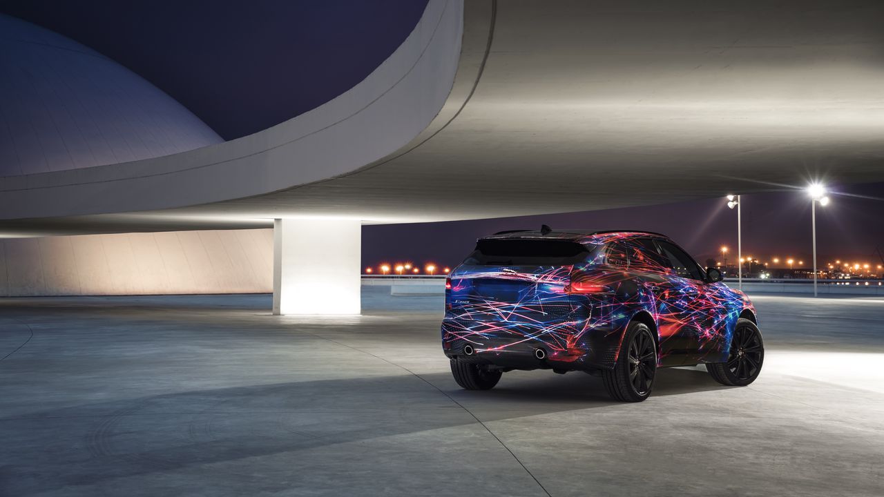 Wallpaper jaguar f-pace, jaguar, suv, tuning, side view