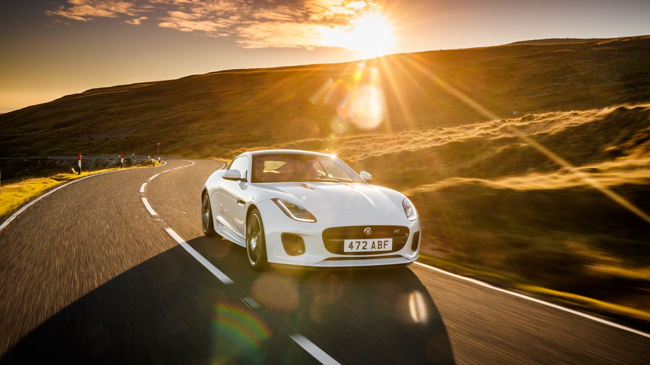Wallpaper jaguar f-type, jaguar, sports car, supercar, sunlight