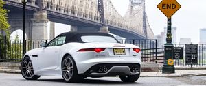 Preview wallpaper jaguar, f-type r, awd, us-spec, white