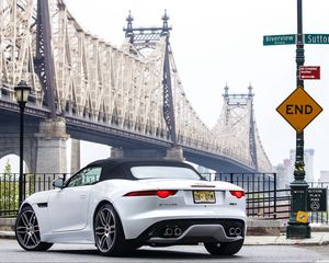 Preview wallpaper jaguar, f-type r, awd, us-spec, white