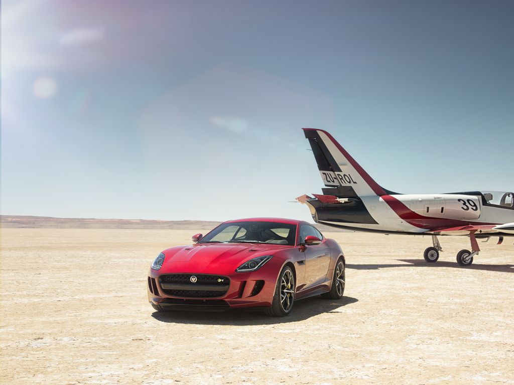 1024x768 Wallpaper jaguar f-type r, jaguar, car, sportscar, red