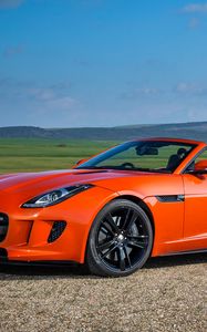 Preview wallpaper jaguar, f-type, v8 s, convertible, red