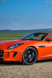 Preview wallpaper jaguar, f-type, v8 s, convertible, red