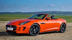 Preview wallpaper jaguar, f-type, v8 s, convertible, red