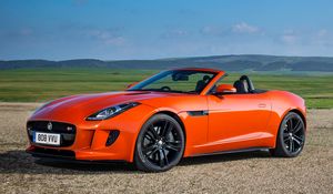 Preview wallpaper jaguar, f-type, v8 s, convertible, red