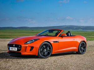 Preview wallpaper jaguar, f-type, v8 s, convertible, red