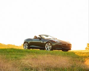 Preview wallpaper jaguar, f-type, v8 s, convertible, side view