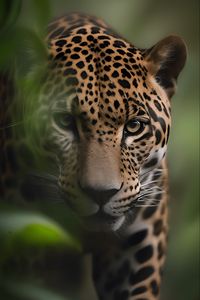 Preview wallpaper jaguar, predator, big cat, animal, blur