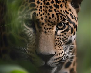 Preview wallpaper jaguar, predator, big cat, animal, blur