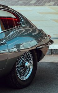 Preview wallpaper jaguar, side view, retro