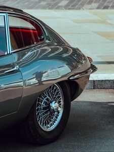 Preview wallpaper jaguar, side view, retro