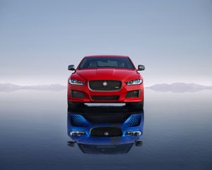 Preview wallpaper jaguar xe 300 sport, jaguar xe, jaguar, sports car, supercar, reflection