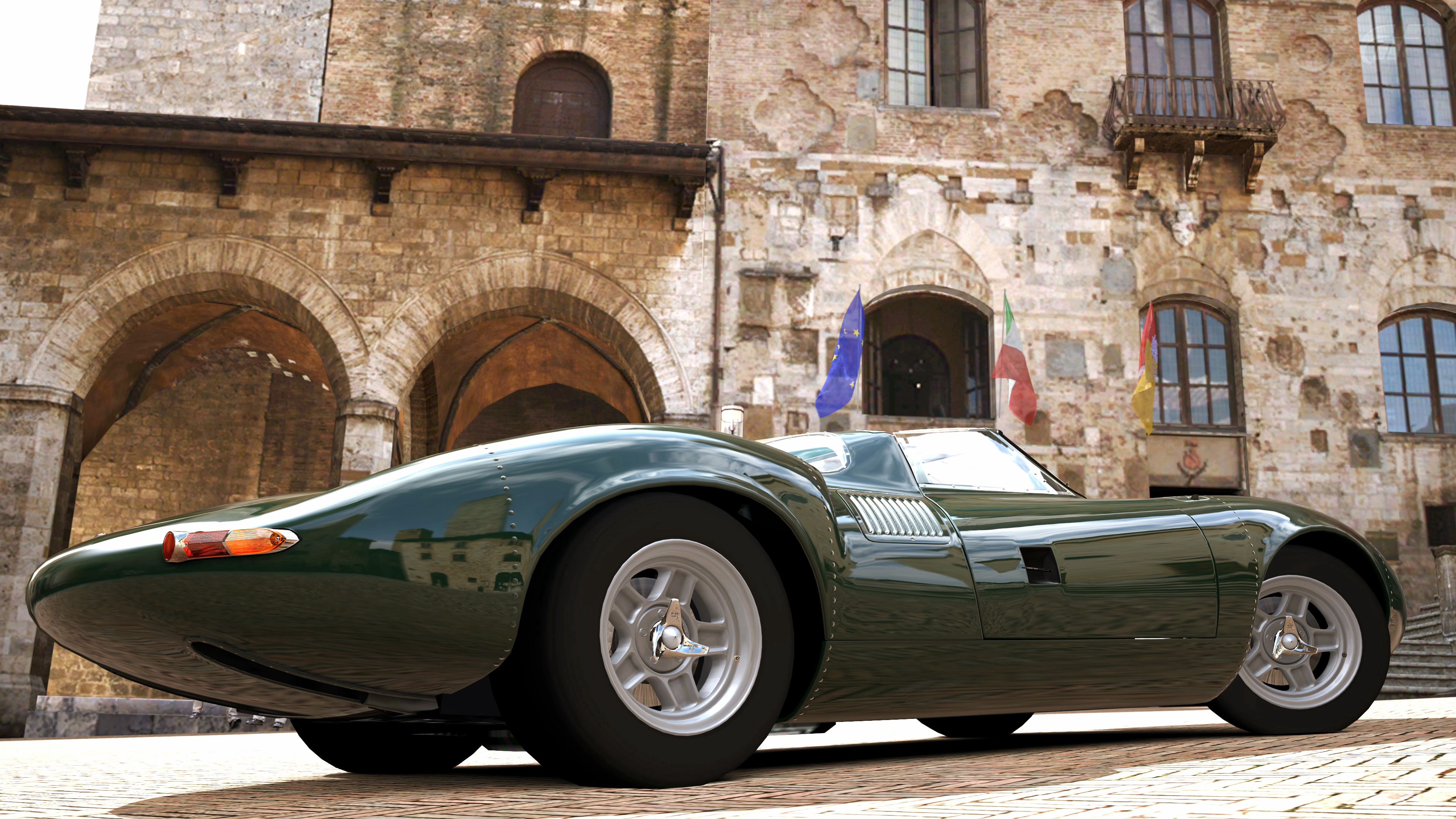 Download wallpaper 3840x2160 jaguar xj13, 1996, side view, racing car