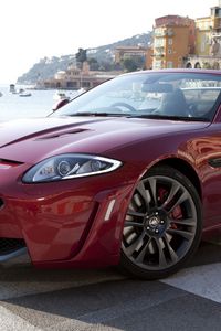 Preview wallpaper jaguar, xkr-s, convertible, side view