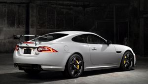 Preview wallpaper jaguar, xkr-s, gt, white, car, side view