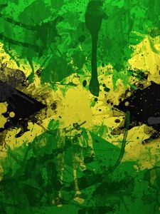 Preview wallpaper jamaica, flag, color, symbol, background, texture