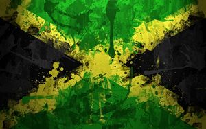 Preview wallpaper jamaica, flag, color, symbol, background, texture