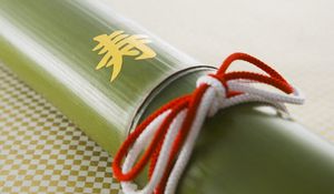Preview wallpaper japan, bamboo stick, tape, rope
