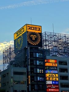 Preview wallpaper japan, tokyo, buildings, evening