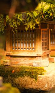 Preview wallpaper japanese stone lantern, japanese lantern, lantern, japanese garden, tree