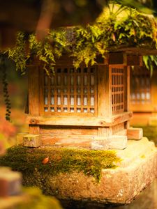 Preview wallpaper japanese stone lantern, japanese lantern, lantern, japanese garden, tree