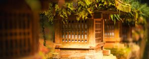 Preview wallpaper japanese stone lantern, japanese lantern, lantern, japanese garden, tree