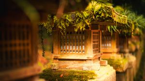 Preview wallpaper japanese stone lantern, japanese lantern, lantern, japanese garden, tree