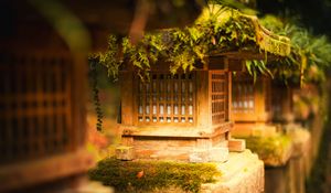 Preview wallpaper japanese stone lantern, japanese lantern, lantern, japanese garden, tree