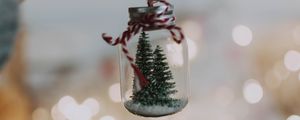 Preview wallpaper jar, decoration, tree, new year, christmas