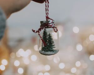 Preview wallpaper jar, decoration, tree, new year, christmas