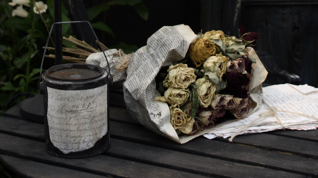 Wallpaper jar, flowers, bouquet, aesthetics