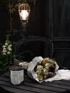 Preview wallpaper jar, flowers, bouquet, aesthetics
