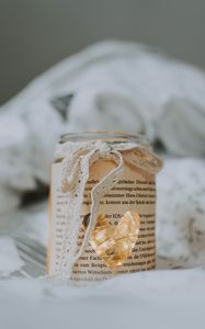 Preview wallpaper jar, heart, love, bow, garland, decoration