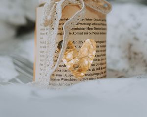 Preview wallpaper jar, heart, love, bow, garland, decoration