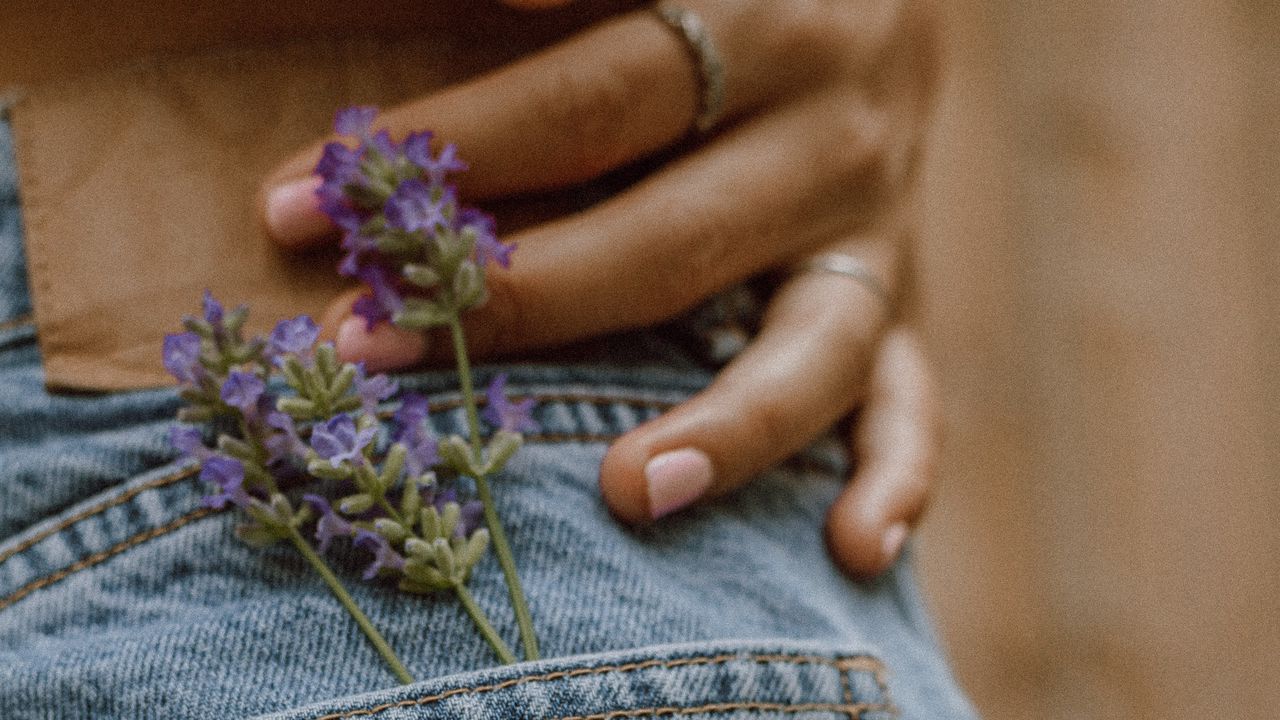 Wallpaper jeans, pocket, flowers, hand, ring