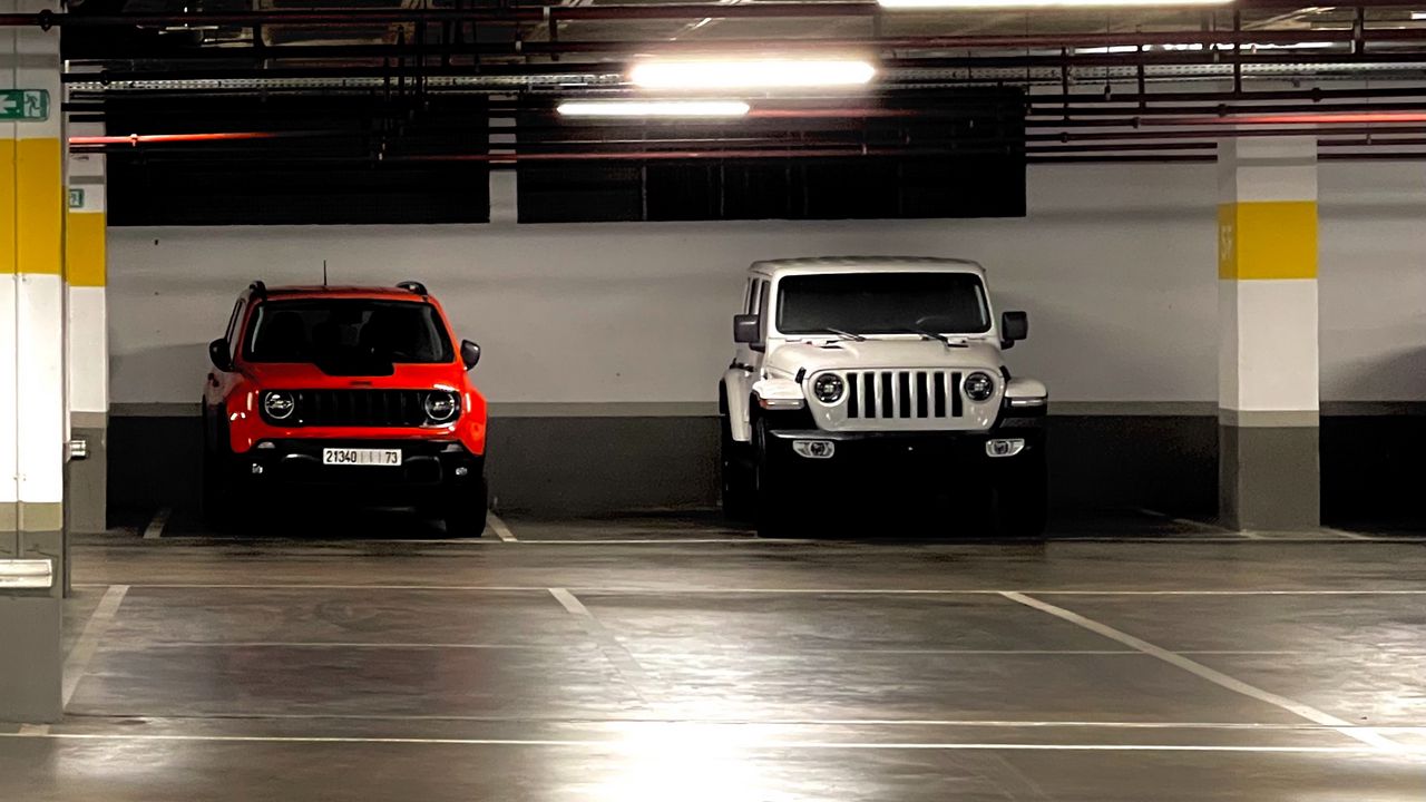 Wallpaper jeep, cars, suvs, parking