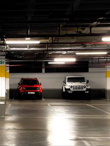 Preview wallpaper jeep, cars, suvs, parking