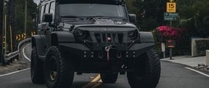 Preview wallpaper jeep cj, jeep, car, front view