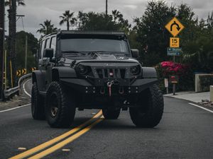 Preview wallpaper jeep cj, jeep, car, front view