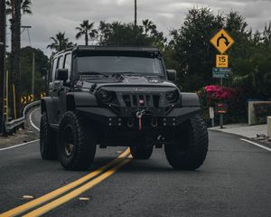 Preview wallpaper jeep cj, jeep, car, front view