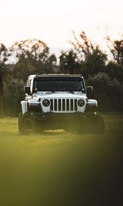 Preview wallpaper jeep wrangler, jeep, car, suv, white