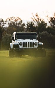 Preview wallpaper jeep wrangler, jeep, car, suv, white