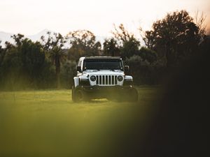 Preview wallpaper jeep wrangler, jeep, car, suv, white